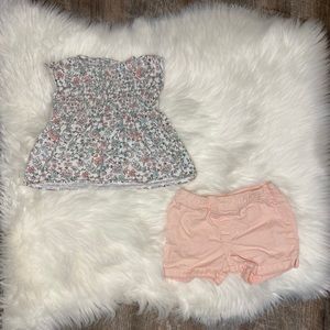 Carter’s Baby Girl Floral Top and Shorts Set